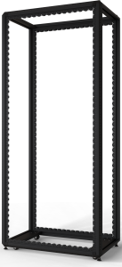 47 U cabinet rack, mobile, (H x W x D) 2200 x 600 x 1000 mm, steel, black gray, 20630-242