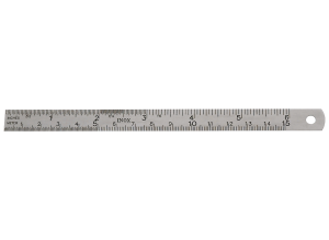 Steel ruler, L 300 mm, B 15 mm, Helios-Preisser