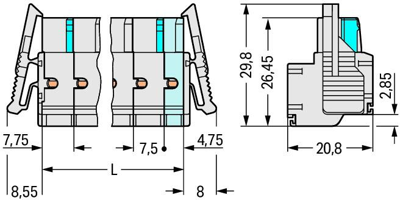 721-2207/037-000 WAGO PCB Connection Systems Image 2