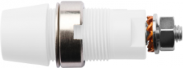 4 mm socket, screw connection, mounting Ø 12.2 mm, CAT III, white, SAB 6922 NI / WS