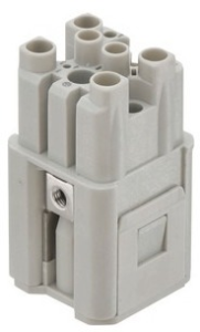 Contact insert, 3A, 12 pole, unequipped, crimp connection, with PE contact, 09120123105