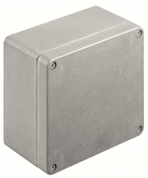 Aluminum enclosure, (L x W x H) 91 x 160 x 160 mm, gray (RAL 7001), IP67, 1565290000