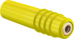 1 mm jack, solder connection, 0.25 mm², yellow, 22.2603-24
