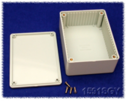 ABS enclosure, (L x W x H) 110 x 82 x 44 mm, light gray (RAL 7035), IP54, 1591SGY