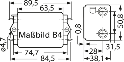 B84115E0000B030 TDK (EPCOS) Interference suppression filter Image 2