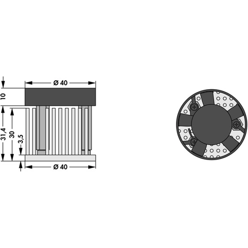 LA LED 40 X30 Fischer Elektronik Fan Units Image 2