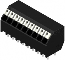 PCB terminal, 9 pole, pitch 3.5 mm, AWG 28-14, 10 A, spring-clamp connection, black, 1885720000