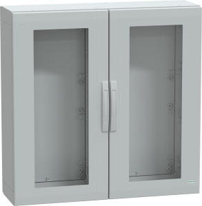 Control cabinet, (H x W x D) 1000 x 1000 x 320 mm, IP65, polyester, light gray, NSYPLA10103TG