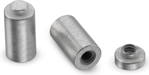 SMD spacer sleeve, internal thread, M1.6, 3.7 mm, steel