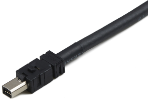 Connection line, 2 m, plug straight to open end, 0.129 mm², AWG 26, 1-2205129-3