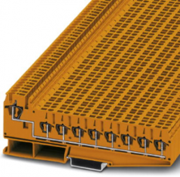 Potential distributor, spring balancer connection, 0.14-4.0 mm², 24 A, 6 kV, orange, 3031048