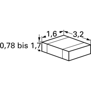 C1206C102KCRAC7800 Kemet Ceramic Capacitors