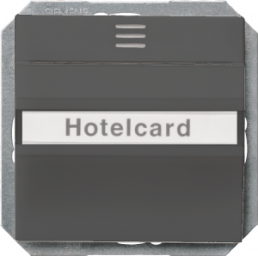 DELTA i-system hotel card switch illuminated withwindow and labeling field, ...