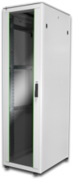 42 HE network cabinet, (H x W x D) 2053 x 600 x 800 mm, IP20, sheet steel, light gray, DN-19 42U-6/8-1