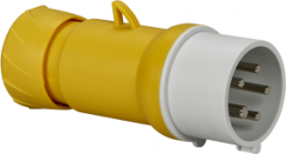 CEE plug, 5 pole, 16 A/100-130 V, yellow, 4 h, IP44, PKE16M415