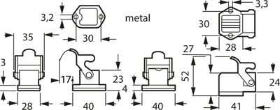 09200030801 Harting Housings for HDC Connectors Image 2