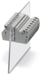 Feed through terminal, 1 pole, 0.2-6.0 mm², clamping points: 2, gray, screw connection, 32 A