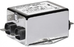 AC filter, 50 to 60 Hz, 6 A, 250 VAC, 6 mH, faston plug 6.3 mm, 5500.2055
