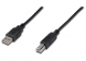USB 2.0 Adapter cable, USB plug type A to USB plug type B, 1 m, black