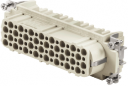Socket contact insert, 8, 64 pole, unequipped, crimp connection, with PE contact, 1601740000