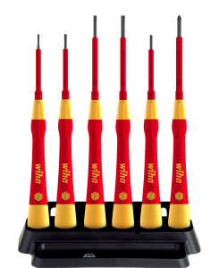 VDE Fine screwdriver, 1.5 mm, 2 mm, 2.5 mm, 3 mm, PH0, PH00, Phillips/Slotted, BL 65 mm, 2270PK601