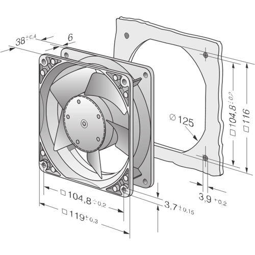 9294310188 ebm-papst Axial Fans Image 2