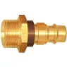 Nipple, brown, L 37 mm, 35 bar, brass, for couplings NW7.8, 107687
