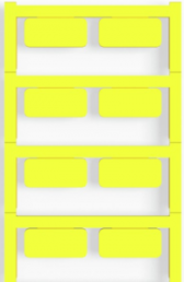 Polyamide Device marker, (L x W) 27 x 12.5 mm, yellow, 80 pcs
