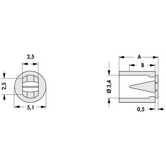 10007274 Fischer Elektronik LED Spacer Image 2