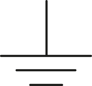 Ground symbol, symbol: GND, (L x W) 13 x 13 mm, polyester, NR.33 TYP DB2