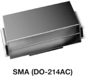 Ultrafast SMD rectifier diode, 560 V, 1 A, DO-214AC, US1K-E3/61T