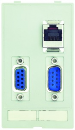 Data module, D-Sub socket, 9 pole/D-Sub plug, 9 pole/RJ-45 socket to D-Sub socket, 9 pole/D-Sub plug, 9 pole/RJ-45 socket, 39500030111