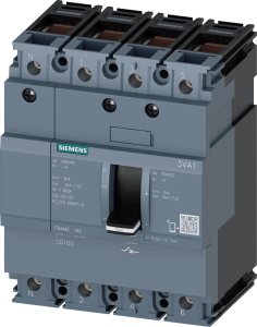 Load-break switch, 4 pole, 125 A, 800 V, (W x H x D) 101.6 x 130 x 70 mm, 3VA1112-1AA46-0AA0