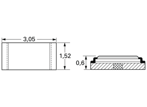 Resistor, metal foil, SMD 1206, 8 mΩ, 1 W, ±1 %, SMK-R008-1.0