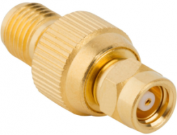 Coaxial adapter, 50 Ω, SMC plug to SMA socket, straight, 242175