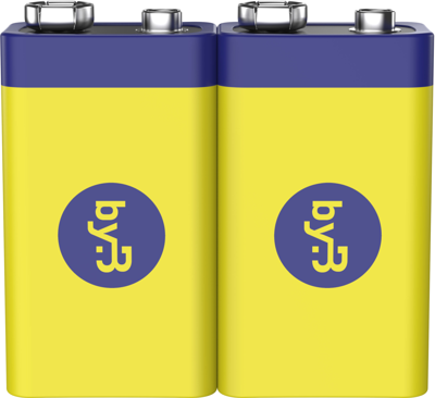 BYB-6-30A2012 by.B Round Cells, 9V Blocks Image 2