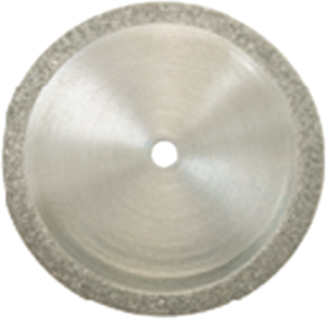 Diamond disc, Ø 22 mm, shaft Ø 2.35 mm, shaft length 44 mm, thickness 0.6 mm, disc, diamond, 910D 104 220