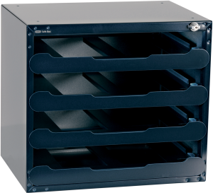 Steel cabinet, blue, (W x D) 451 x 330 mm, SAFEBOX 55 (LEER)