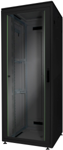 42 HE network cabinet, (H x W x D) 2053 x 800 x 800 mm, IP20, sheet steel, black, DN-19 42U-8/8-B-1