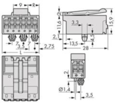 2091-1532/020-000 WAGO PCB Connection Systems Image 2