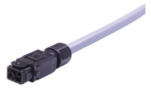 Connection line, 2 m, socket, 5 pole + PE straight to open end, 1.5 mm², 33501100203020