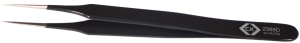 ESD precision tweezers, uninsulated, antimagnetic, stainless steel, 110 mm, T2388D