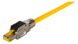 Modular connector, RJI MF RJ45 plug Cat6A, 8p IDCstraight