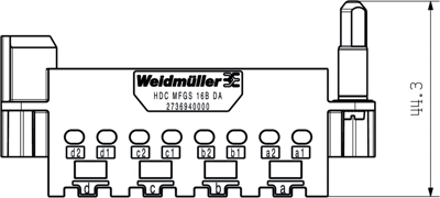 2736940000 Weidmüller Housings for HDC Connectors Image 2