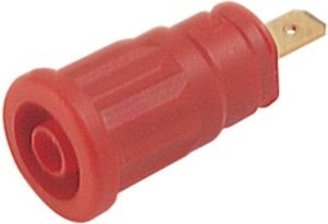 4 mm socket, flat plug connection, mounting Ø 12.2 mm, CAT III, red, SEP 2610 F4,8 RT