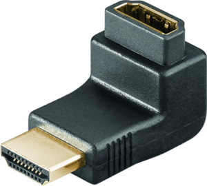 HDMI adapter, male to female, A 339 G, angled by 90°