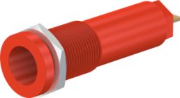 4 mm socket, flat plug connection, mounting Ø 12.2 mm, CAT IV, red, 66.9427-22