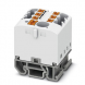 Distribution block, Push-in connection, 0.14-4.0 mm², 7 pole, 24 A, 8 kV, white, 3274178
