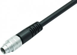 Sensor actuator cable, M9-cable plug, straight to open end, 3 pole, 5 m, PUR, black, 4 A, 79 1405 15 03