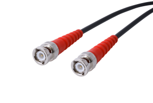 Coaxial Cable, BNC plug (straight) to BNC plug (straight), 50 Ω, RG-58C/U, grommet red, 7.5 m
